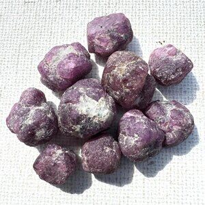 100 carats of Ruby Rough Crystals - Multiple Available